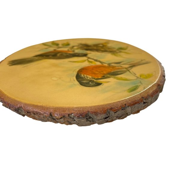 Paul Whitney Wood Plaque Wall Art Wildlife Pine Slab Rustic Wall Hanging u - Picture 4 of 12